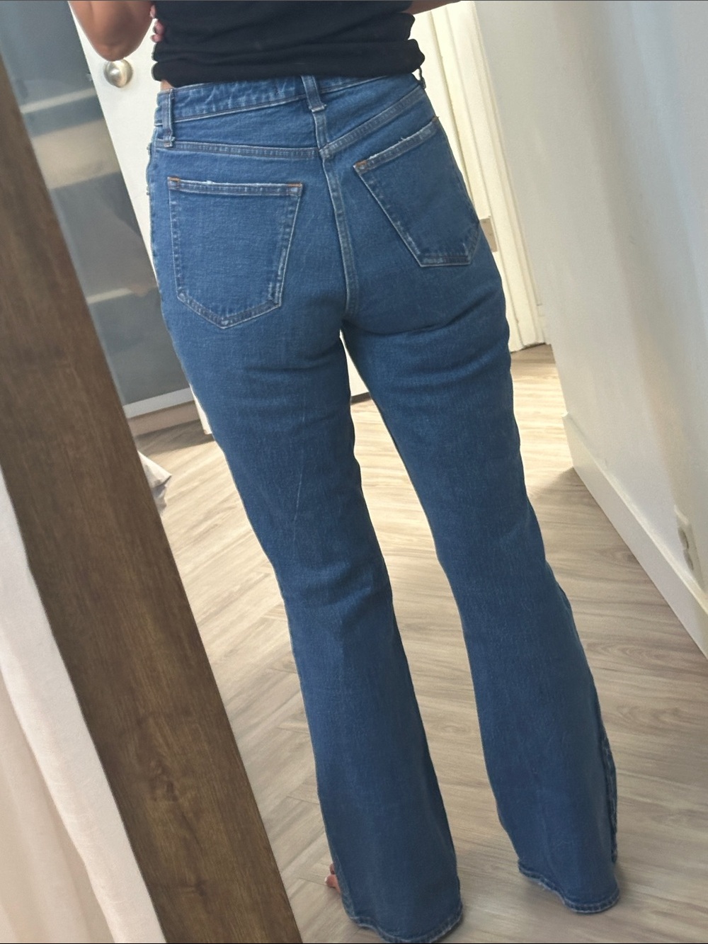 Abercrombie & Fitch High-Rise vintage Flare -Blue Denim/Curve Love - Picture 3 of 4